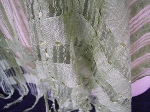 Silk Striped Plaid Scarvies <b>Bandana</b> Muslin Design Lady Hijab Scarf Handmade in India by Manufacturer - Product Image 5