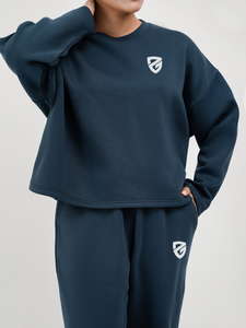 Unisex 2-Piece Eco-Friendly Printed <b>Oversized</b> Winter Tracksuits Solid Jogger <b>Cargo</b> <b>Pants</b> Elastic Hoodie Sweatpants Plus Size - Product Image 3