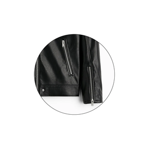 100% cuero genuino lona frente desgastado Negro hombres 2024 estilo caliente Biker chaqueta de cuero - Product Image 6