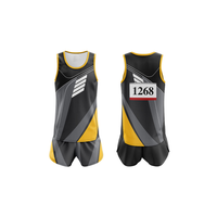 Maillots de sport sans manches Pro Track and Field pour marathon et course à pied, tissu respirant, design personnalisé