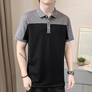 <b>Men's</b> <b>Dress</b> <b>Shirt</b> <b>Men</b> Polos Fiber Stripe Sport <b>Shirt</b> Stretch Regular Fit Short Sleeve Moisture Wicking Dry Outdoor Fashion - Product Image 5