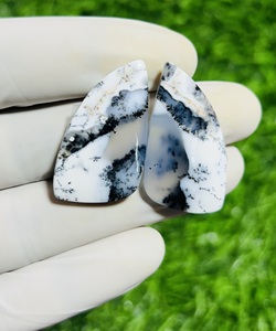 Wholesale Lot of Natural Dendrite <b>Opal</b> Pair Cabochon Crystal Gemstone <b>Earrings</b> for Jewelry Making Various Fancy Mix Shapes, - Product Image 2