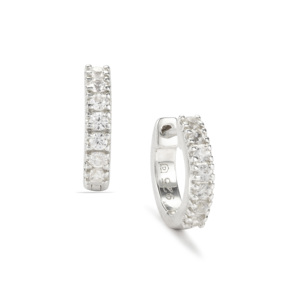 Pendientes de Plata de Ley con Circonita Blanca de 0.30ct para Regalo de Boda o Fiesta - Product Image 1