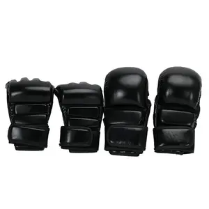 Guantes de boxeo profesionales personalizados para entrenar Nuevo diseño con logotipo Guantes deportivos MMA para adultos - Product Image 6