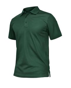 เสื้อกอล์ฟแนวยุทธวิธีสำหรับผู้ชายเสื้อแขนสั้นแบบถักกันรอยยับแห้งเร็วกันความชื้นแบบลำลองน้ำหนักเบาสำหรับ - Product Image 2