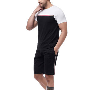 Breathable Two Piece Street Wear <b>Short</b> <b>Sets</b> for Men's Full Regular Fit Twin <b>Sets</b> for Adults Size in Affordable Price Custom Logo - Product Image 3