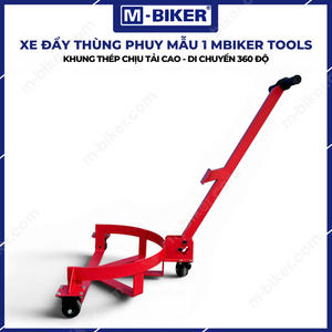 Chariot à tambours robuste à quatre roues MBiker pour fûts en plastique et en acier - Product Image 3
