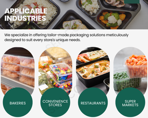 Variedad de tamaños y estilos Caja redonda de papel para alimentos respetuosa con el medio ambiente para envasado y almacenamiento de alimentos () - Product Image 5