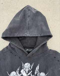 OEM personnalisable 100% pull à capuche classique de haute qualité pour hommes 280-300 Gsm polaire (mélange coton-polyester) doublé numérique - Product Image 1