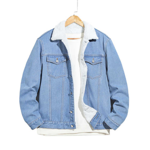 Vente flash : Veste en jean noire surdimensionnée à épaules tombantes avec poche à rabat pour hommes, taille plus, avec votre nom de marque - Product Image 5