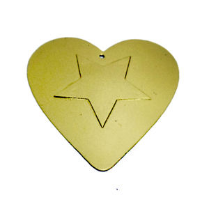 Fantasía decorativa hierro Metal colgante corazón pared decorativa Color dorado corazón para el hogar y la decoración de Navidad hecha a mano - Product Image 5