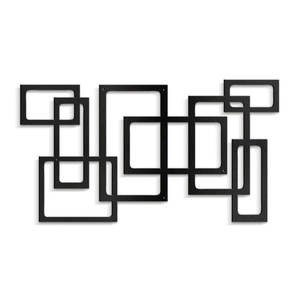 Tenture murale contemporaine abstraite en métal, design géométrique, décoration, artisanat moderne, WB Inc, mur contemporain abstrait en métal en Inde - Product Image 1