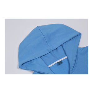 100% coton biologique Double tissu ombré blanc personnalisé pull sur sweat à capuche blanc uni hiver hommes pull à capuche - Product Image 6