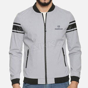 Wholesale High Quality Men's Stylish <b>Slim</b> <b>Fit</b> Waterproof Eco-Friendly Bomber <b>Jacket</b> with Stand Collar Winter Fashion OEM Options - Product Image 1
