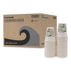 Boardwalk BWKDEER12CCUP 12 Onzas Vasos de Papel Impresos Deerfield para Fiestas, en Caja de 20 Unidades/50 Unidades por Caja - Product Image 4