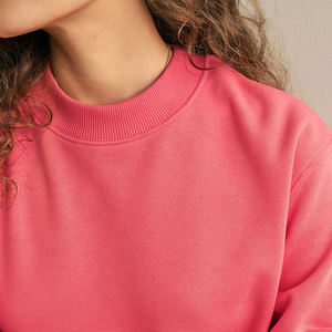 Sudadera de lana de manga larga de Invierno para mujer con logotipo personalizado/sudadera de ajuste regular para mujer con nuevo diseño a precio de venta al por mayor 2025 - Product Image 3