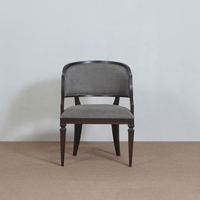 Chaise de salle à manger à bras en bois massif Karin, classique moderne et luxueuse, rembourrage pour la maison, le restaurant, l'hôtel, meubles de salle à manger