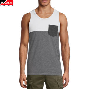 Top Color sólido Logotipo personalizado Diseño Hombres Camiseta sin mangas Multifuncional y sostenible Hombres Precio más bajo Camiseta sin mangas - Product Image 1