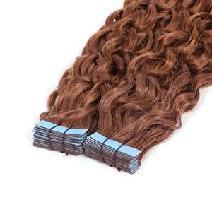 ผมต่อแบบเทป Remy Jerry Curly รุ่น 3B # ทองแดงขนาดกลาง 30 เส้น 20 8 นิ้ว ซุปเปอร์ดับเบิ้ลดรอว์น - Product Image 3