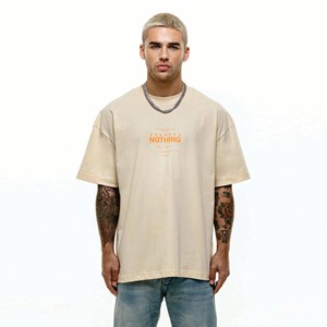 T-shirt Streetwear en jersey de coton épais pour hommes, sérigraphie personnalisée, t-shirts de créateur pour hommes - Product Image 5