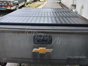 Longwll personalizado de alta calidad de aleación de aluminio deslizante tri-fold Tonneau cubierta para TOYOTA para Hilux <span class=keywords><strong>Vigo</strong></span> Roll-up impermeable - Product Image 5