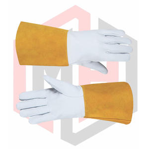 Gants en cuir industriels robustes, antistatiques et résistants aux déchirures, épaisseur de 7 oz pour la soudure et la construction - Product Image 6