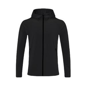 เสื้อโค้ทกันน้ำแบบพกพาสำหรับผู้ชายเสื้อโค้ทแห้งเร็วผ้าย้นสีพื้นสำหรับใส่กลางแจ้งเล่นกีฬาแบบกำหนดเองได้น้ำหนักเบา - Product Image 1