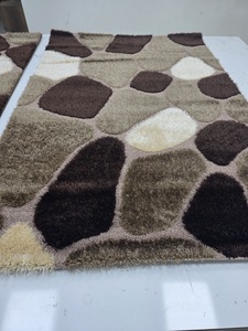 Tapis turc en jute Adiva Shaggy, réversible, à poils moyens, avec envers en latex, fabriqué à Gaziantep - Product Image 5