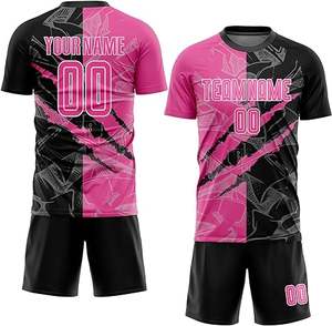 Conjuntos de Uniformes de Fútbol Sublimados Personalizados, Camiseta y Pantalones Cortos Transpirables de Secado Rápido, Kits Deportivos de Entrenamiento de Fútbol para Hombre - Product Image 6