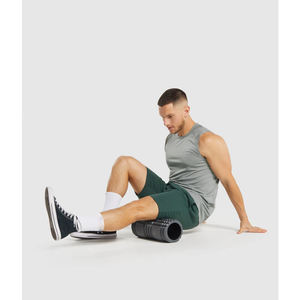 Débardeurs de sport sans manches pour hommes, compression, col montant, polyester et élasthanne, qualité supérieure, fitness - Product Image 4
