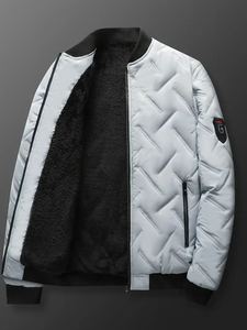 Boomletcorp's New High Street Design Chaqueta de bombardero acolchada personalizada blanca para hombres Abrigo acolchado de moda para invierno al por mayor - Product Image 2