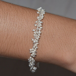 Trendy Beautiful Handmade <b>Bead</b> <b>Bracelet</b>, White Pearl Miyuki <b>beads</b> Hand <b>Bracelet</b>, Mans Women and Girls <b>bracelet</b>, Rosary <b>Bracelet</b> - Product Image 4