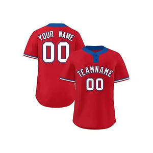 100% Polyester Custom Baseball Shirt Sublimated Wholesale Blank Softball Baseball Jerseys Custom <b>Yellow</b> Green Color - Product Image 2