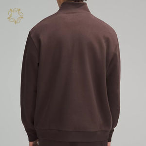 เสื้อสเวตเชิ้ตผู้ชายคอเต่าแบบมีซิปครึ่งตัว ผ้าฟลีซ ทรงโอเวอร์ไซส์ สไตล์วินเทจ  ผ้าฝ้ายแท้ 100%  งานปั๊มนูนคุณภาพดี ผลิตตามแบบ OEM - Product Image 6