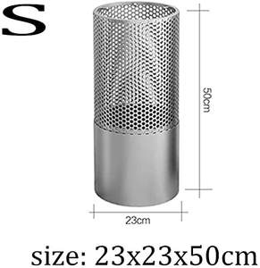 Supports de parapluie classiques Support de parapluie doré moderne, seau à parapluie en métal creux, stockage de parapluie long/court de grande capacité - Product Image 5