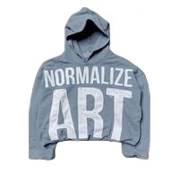 Navidad transpirable personalizado Vintage sudaderas con capucha desgastadas Unisex parche bordado apliques RIP corte y coser Raw Hem recortado Sudadera con capucha - Product Image 2