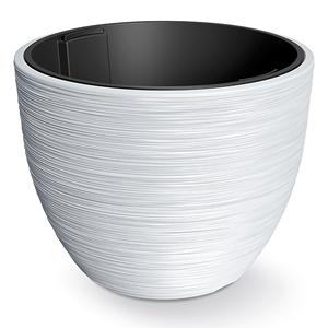 Pot de fleurs blanc avec réservoir, collection FURU, 56,9 x 56,9 x 44,5 cm, capacité de 92 L. - Product Image 1