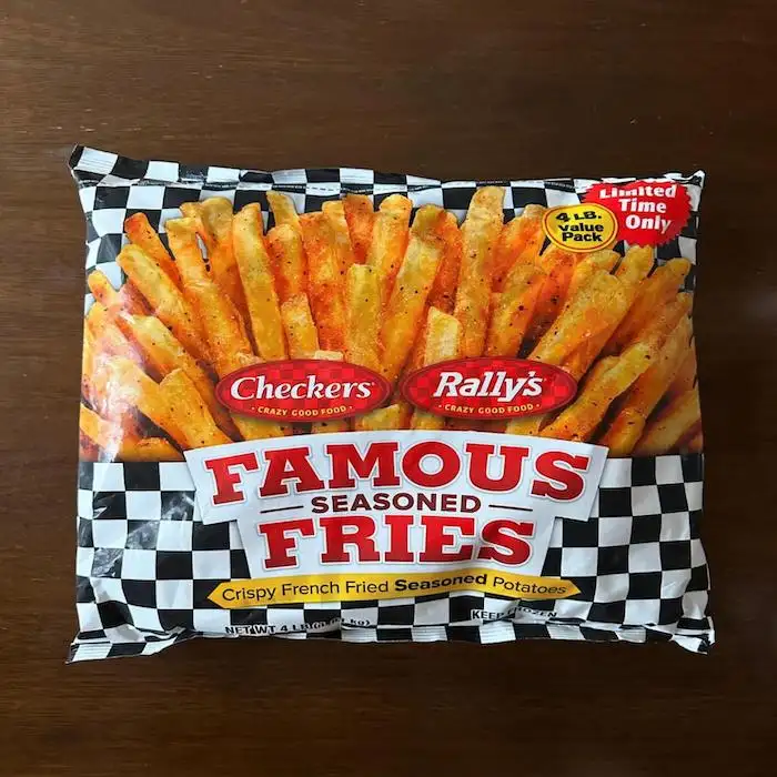 CHECKERS Famous Seasoned Fries 4 LB Value Packs/Crispy French Fried Seasoned Potatoes Packaging/French Fry Packaging