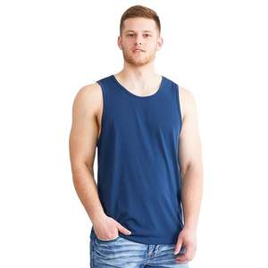 Camiseta sin Mangas para Hombre, 100% Algodón, Secado Rápido, para Gimnasio, Deporte, Informal, Tejida, Diseño Deportivo, OEM, Venta al por Mayor - Product Image 1