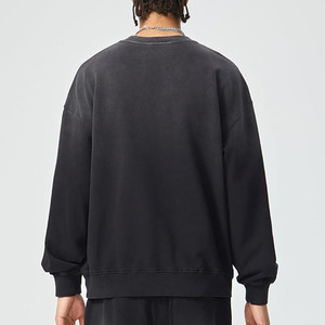 Sudadera con Capucha Estilo Vintage Negra para Hombre, Invierno 2025/2026, con Estampado Digital, Tejido de Felpa, para Ropa Casual de Calle - Product Image 2