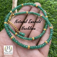 Collier artisanal pour femme en perles de jade turquoise micro-facettées, forme cloche, pierres précieuses naturelles, style religieux tendance