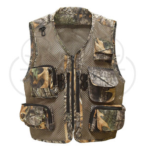 2025 personalizado al aire libre seguridad caza tiro naranjas-Chaleco de secado rápido multi-bolsillos transpirable pesca chaleco y chaleco - Product Image 4
