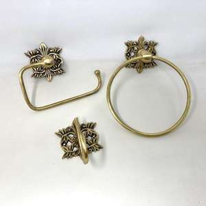 ตะขอแขวนผนังทำจากทองเหลืองโบราณสำหรับตกแต่งบ้านทันสมัยตะขอติดผนังสำเร็จรูปขัดเงาสีทอง2024ดีไซน์ล่าสุด - Product Image 1