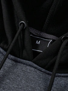 Sudadera con capucha de lana de algodón unisex térmica venta al por mayor personalizado 100% algodón 450GSM Sudadera con capucha de moda de los hombres - Product Image 6