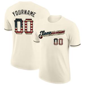 เสื้อยืดพิมพ์ลายธงสไตล์วินเทจ-สีดำ - Product Image 1