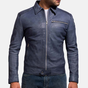 Chaqueta de cuero de piel de oveja personalizada para hombre de alta calidad New Star Evinced Style OEM ODM Chaquetas de cuero de diseñador del fabricante - Product Image 1