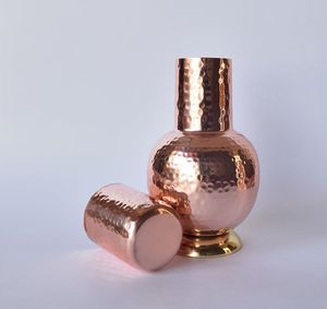 Bouteille d'eau de chambre à coucher étanche légère en cuivre pur à la demande pour boire et contenir de l'eau - Product Image 4