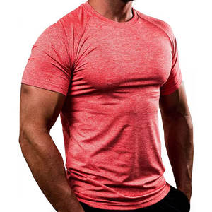 เสื้อยืดยิมสำหรับผู้ชายเสื้อยืดออกกำลังกายผ้าสแปนเด็กซ์แห้งผ้าคอตตอนดีไซน์ใหม่โลโก้ตามสั่งเสื้อยืดพิมพ์ลายดิจิตอล - Product Image 1