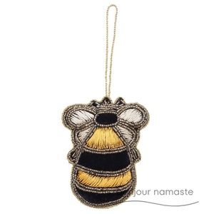 Decorazione Natalizia a Forma di Ape |   Decorazione da Appendere all'Albero in Stile Europeo Artigianale |   Tessuto di Lusso |   Colori Personalizzabili |   OEM/ODM - Product Image 2