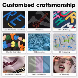 T-shirt en coton tricoté de haute qualité pour homme, unisexe, coupe oversize, manches courtes, broderie de lettres, respirant, impression personnalisée - Product Image 4